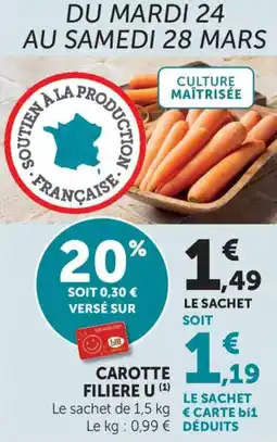 Maximarché Carotte filiere u offre