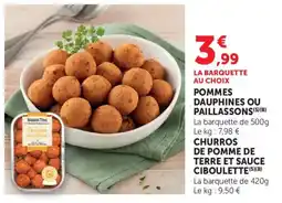 Maximarché Pommes dauphines ou paillassons offre