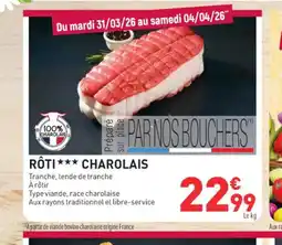 Grand Frais Rôti charolais offre