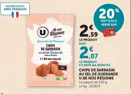Maximarché Chips de sarrasin au sel de guerande u de nos regions offre