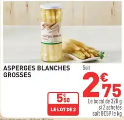 Grand Frais Asperges blanches grosses offre