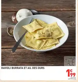 Grand Frais Ravioli burrata et ail des ours offre