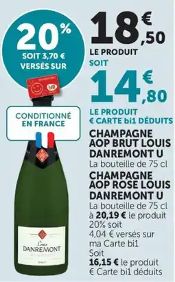 Maximarché Champagne aop brut louis danremont u offre