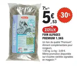 E.Leclerc Brico ZOLUX Foin alpages premium offre