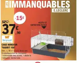 E.Leclerc Brico Cage rongeur rabbit 100 offre