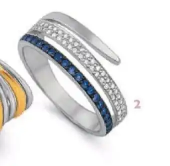Le manège à bijoux Bague saphirs et diamants 0.20 ct. taille 54. offre