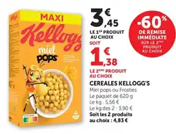 Maximarché Cereales kellogg's offre
