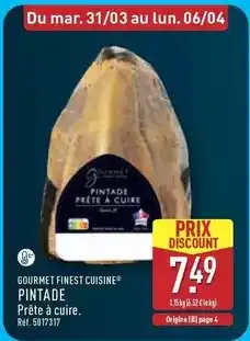 ALDI Gourmet finest cuisine offre