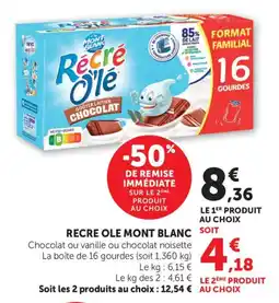 Maximarché Recre ole mont blanc offre