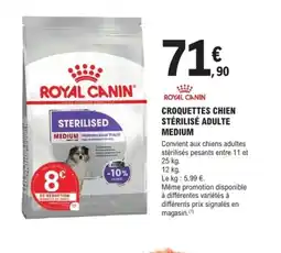 E.Leclerc Brico ROYAL CANIN Croquettes chien stérilisé adulte medium offre