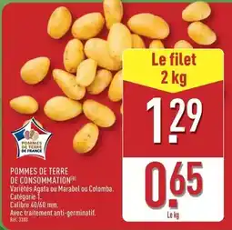 ALDI Pommes de terre de consommation offre
