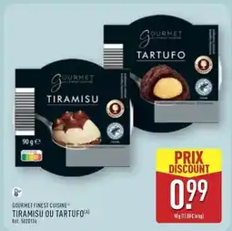 ALDI Gourmet finest cuisine - tiramisu ou tartufo offre