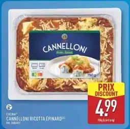ALDI Cannelloni ricotta epinard offre