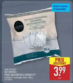 ALDI Home creation - recharges pour absorberur d'humidité offre