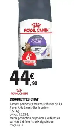 E.Leclerc Brico ROYAL CANIN Croquettes chat offre