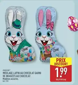 ALDI Moulage lapin au chocolat garni de dragées au chocolat offre