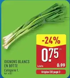 ALDI Oignons blancs en botte offre