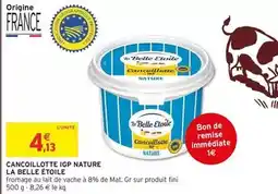 Intermarché Fini - cancoillotte igp nature offre
