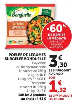 Maximarché Poelee de legumes surgelee bonduelle offre