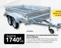 Rural Master Remorque utilitaire remorcee robust 2.5 m2 esseux offre