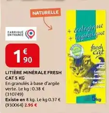 Rural Master Cat - litière minérale fresh offre