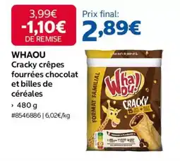 Costco Whaou! - whaou cracky crêpes fourrées chocolat et billes de céréales offre