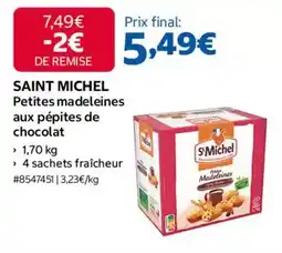 Costco St michel - petites madeleines aux pépites de chocolat offre