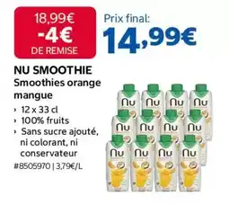 Costco Orange - smoothies mangue offre
