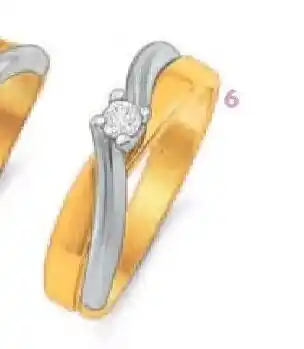 Le manège à bijoux Bague diamant 0.10 ct. taille 54. 2 ors 5.24 offre