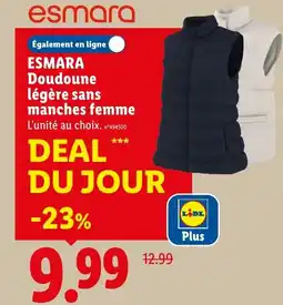 Lidl ESMARA Doudoune légère sans manches offre