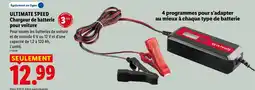 Lidl ULTIMATE SPEED Chargeur de batterie pour voiture offre