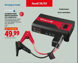 Lidl ULTIMATE SPEED Batterie Powerbank avec compresseur offre