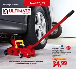 Lidl ULTIMATE SPEED Cric hydraulique offre