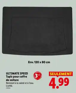 Lidl ULTIMATE SPEED Tapis pour coffre de voiture offre
