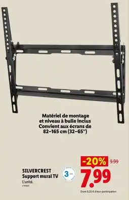 Lidl SILVERCREST Support mural TV offre