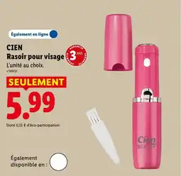 Lidl CIEN Rasoir pour visage offre
