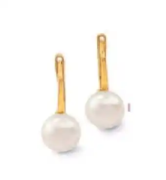 Le manège à bijoux Boucles perle de culture, or jaune offre
