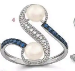 Le manège à bijoux Bague perles de culture, saphirs et diamants offre