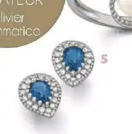 Le manège à bijoux Boucles saphir et diamants offre