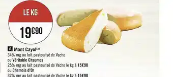 Mont Cayol Ou Véritable Chaumes Ou Chamois D'or