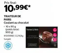 Costco TRAITEUR DE PARIS Coulant au chocolat offre