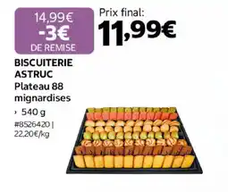 Costco BISCUITERIE ASTRUC Plateau 88 mignardises offre