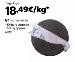 Costco 1/2 morue salée offre