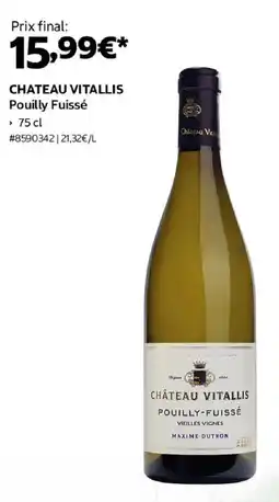 Costco CHATEAU VITALLIS Pouilly Fuissé offre