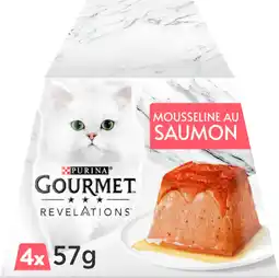 Auchan Purina mousseline au saumon gourmet révélations offre