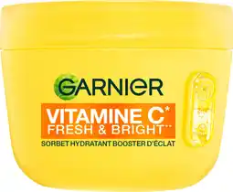 Auchan Garnier crème sorbet hydratante vitamine c garnier offre