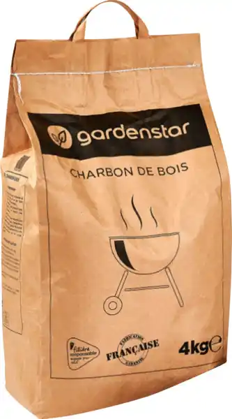 Auchan Gardenstar charbon de bois filière responsable 4 kg offre
