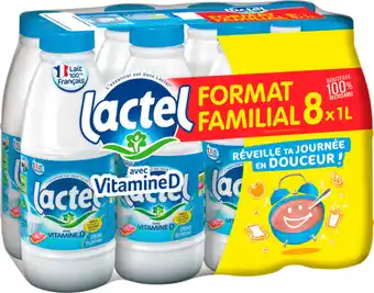 Auchan Lactel lait demi-écrémé vitamine d lactel offre