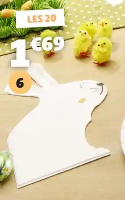 Gifi 20 serviettes en papier offre