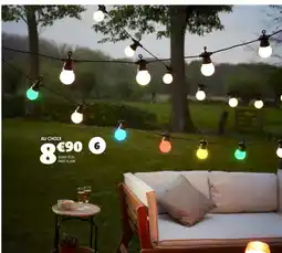 Gifi Guirlande guinguette solaire multicolore/blanc offre